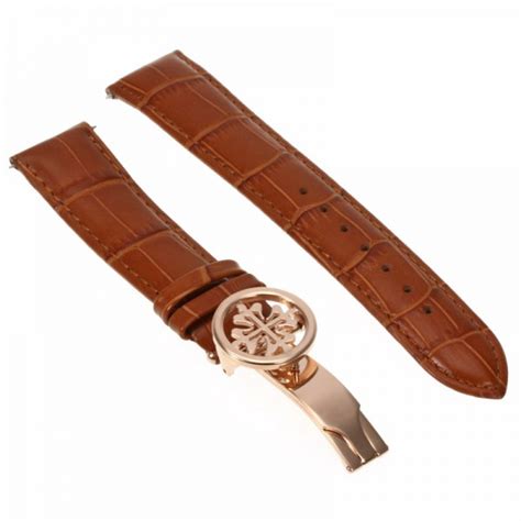 patek philippe leather strap buckle|Patek Philippe replacement leather strap.